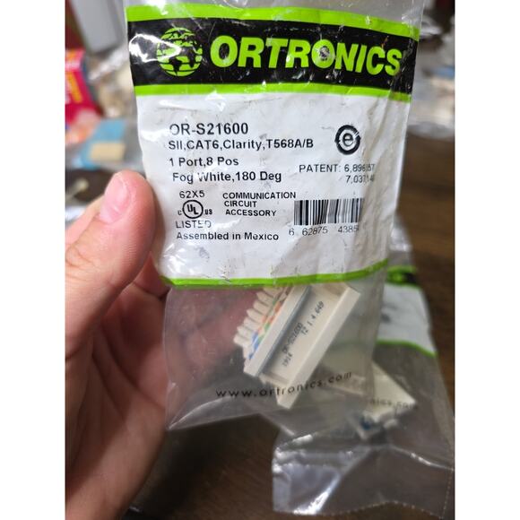 ORTRONICS CLARITY SERIES II. CAT 6 T588A/B. 2 Port. 8 POS Lot of 2 - Picture 6 of 16